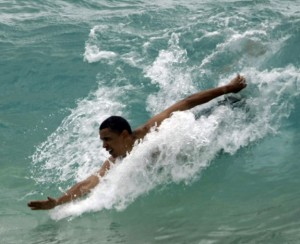Obama Body Surf at AbaY?
