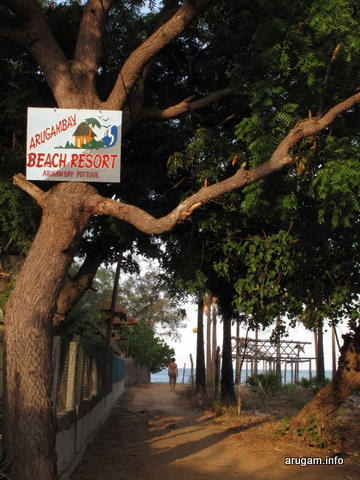 #04 Arugambay Beach Resort (sign)